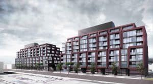 rendering of new developments on Laird Dr