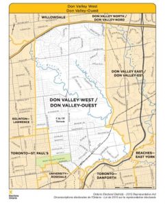 Elections Ontario map of Don Valley West