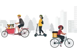 Micromobility options - bicycles, scooter
