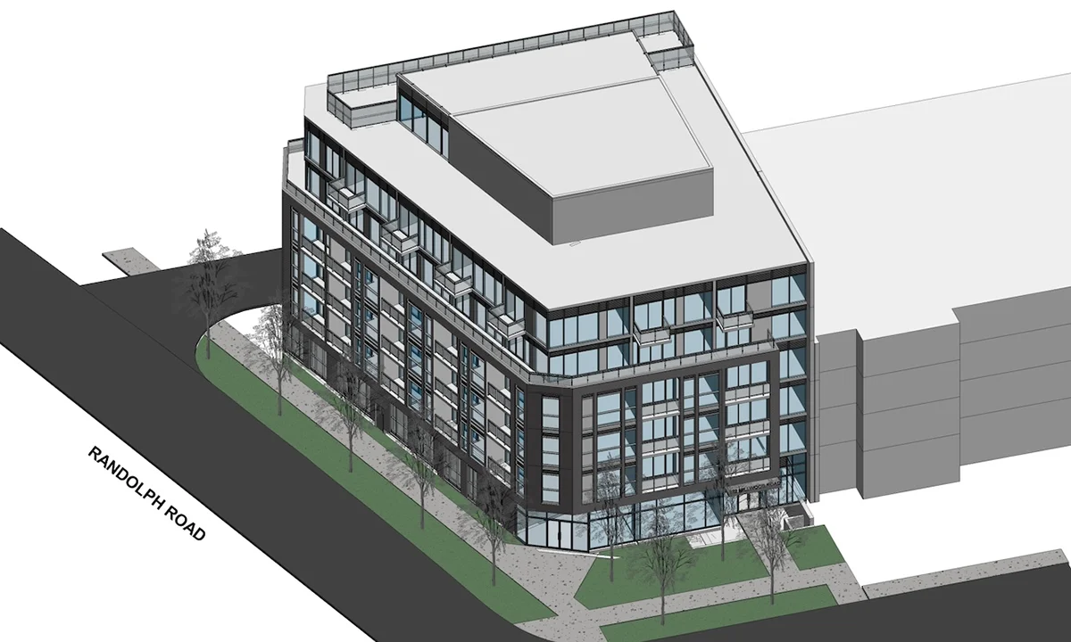 3D drawing of a 7-storey building